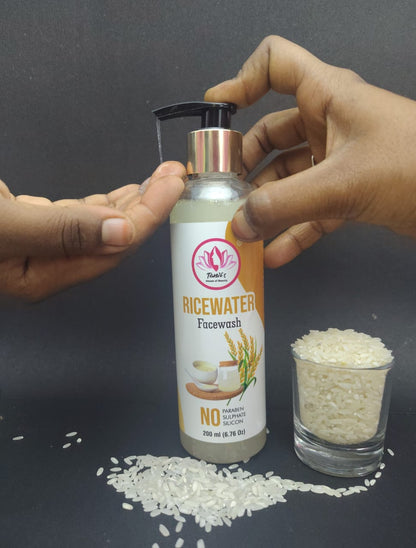 Rice water face wash