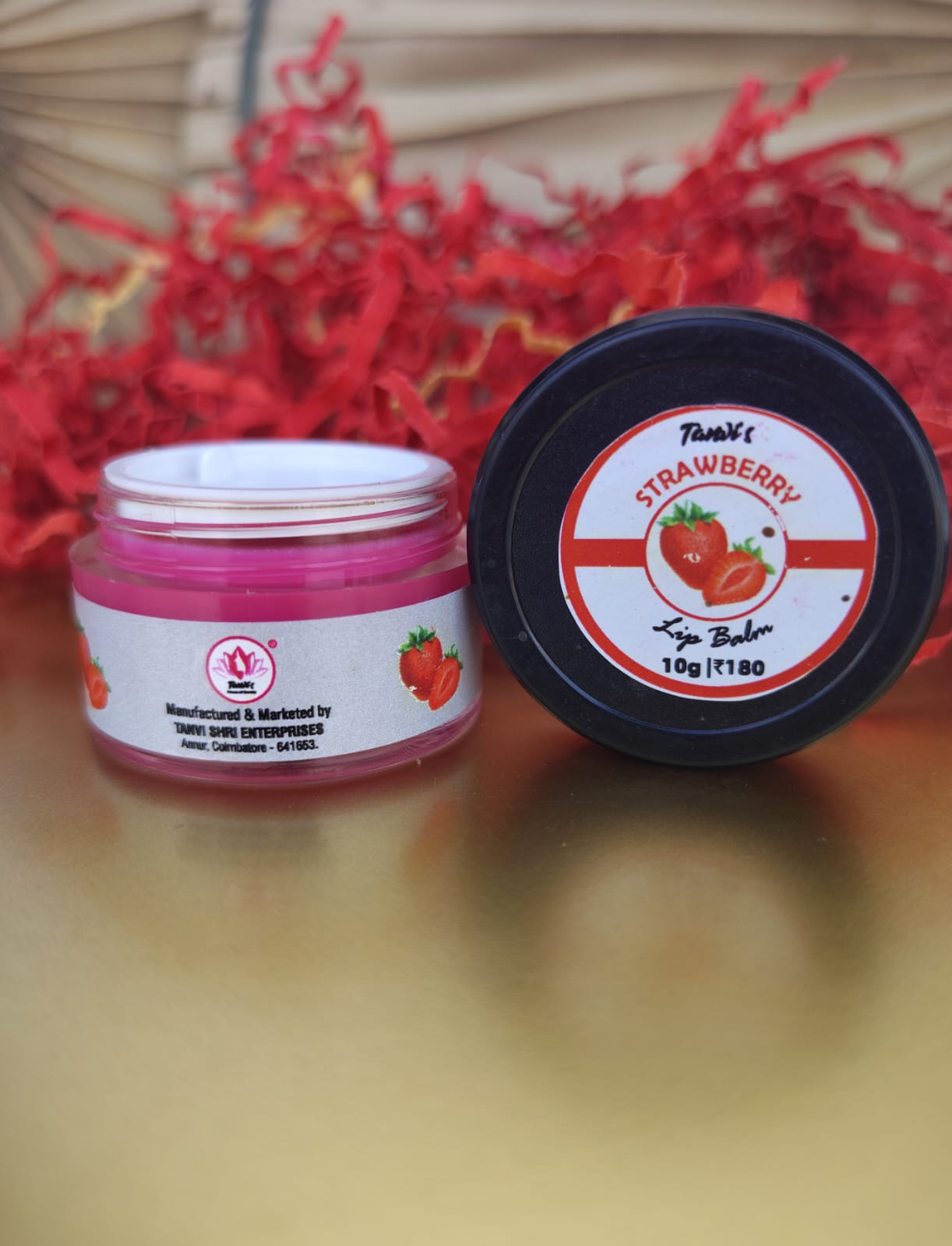 Straw berry Lip Balm